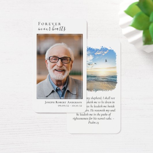 Foto Beach Memorial Prayer Kaart (Bureau)