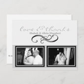 Foto Bedankt Aangepaste notitie Briefkaart met Afb (Voorkant / Achterkant)