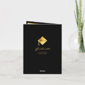 Foto Bedankt afstuderen zwart goud 2025 (Achterkant)