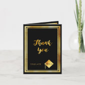 Foto Bedankt afstuderen zwart goud 2025 (Voorkant)