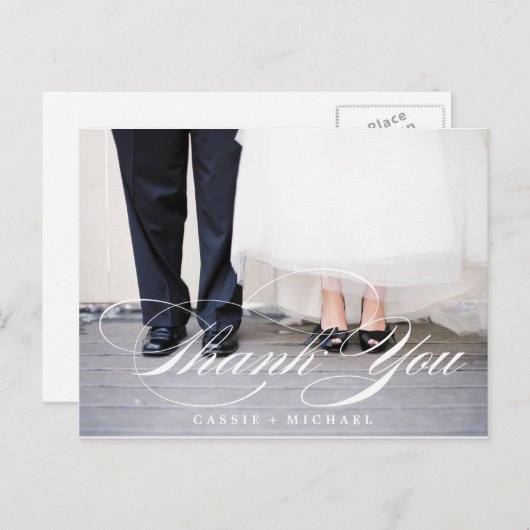 Foto bedankt briefkaart (Voorkant / Achterkant)