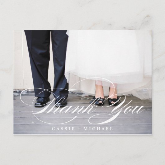 Foto bedankt briefkaart (Voorkant)