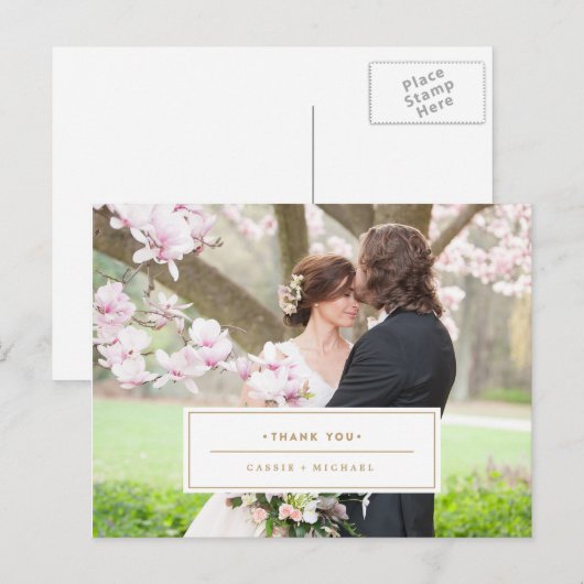 Foto bedankt briefkaart (Voorkant / Achterkant)