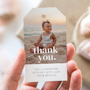 Foto bedankt cadeauLabels