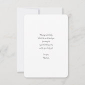 FOTO BEDANKT casual handgeschreven scripttekst (Achterkant)