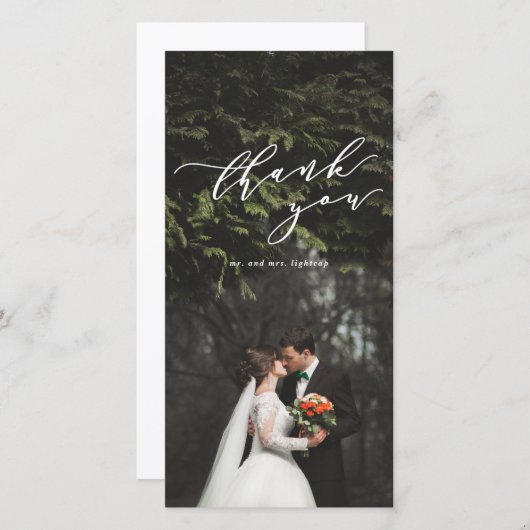 foto bedankt je kaart (Voorkant / Achterkant)