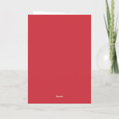 Foto Bedankt kaart voor de bruiloft, rood (Achterkant)