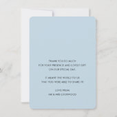 FOTO BEDANKT  kalligrafie bord blauw (Achterkant)