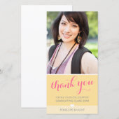 FOTO BEDANKT lief afstudeertype geel grijs (Voorkant / Achterkant)