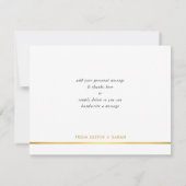 FOTO BEDANKT moderne luxe kalligrafie script (Achterkant)