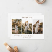 Foto bedankt notitiekaartje (Voorkant / Achterkant in situ)