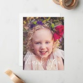 Foto bedankt notitiekaartje (Voorkant / Achterkant in situ)