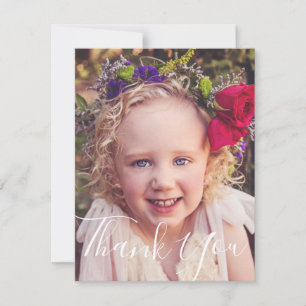 Foto bedankt notitiekaartje