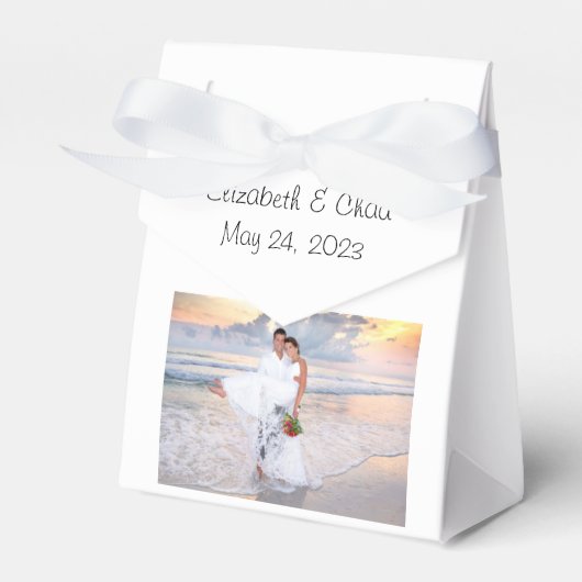 Foto bedankt voor je favoriete doos bedankdoosjes (Voorkant Zijde)