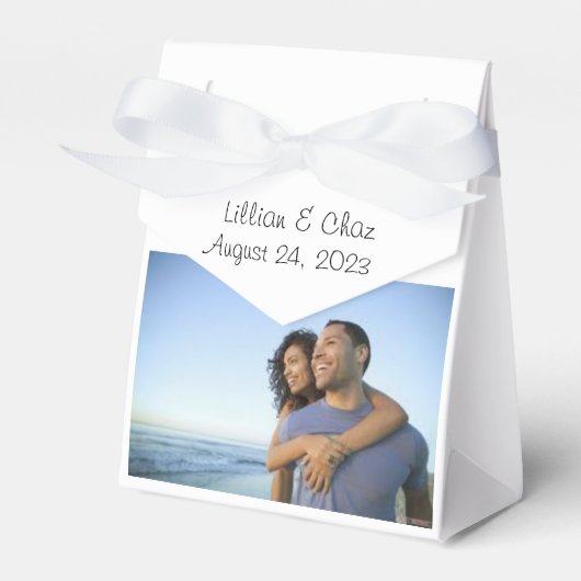 Foto bedankt voor je favoriete doos bedankdoosjes (Voorkant Zijde)