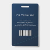 Foto bedrijfs-ID Badge (Achterkant)