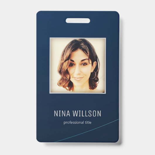 Foto bedrijfs-ID Badge (Voorzijde)