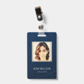 Foto bedrijfs-ID Badge (Voorzijde met clip)
