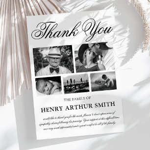 Foto begrafenis Dank u Kaart Memorial Service