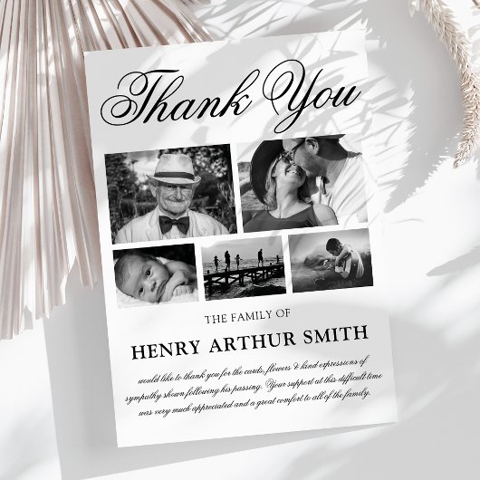 Foto begrafenis Dank u | Kaart Memorial Service