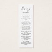 Foto Begrafenis Gebed Bladwijzer Kaart (Achterkant)