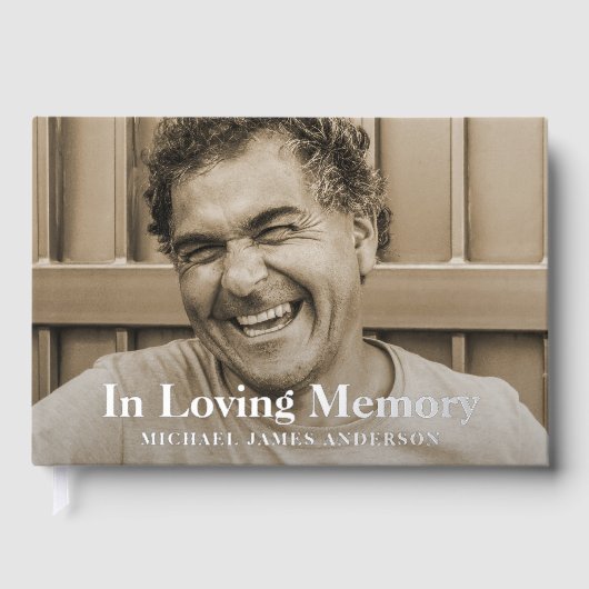 Foto begrafenis herdenkingsboek gastenboek (Voorkant)