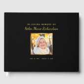 Foto begrafenis herdenkingsdienst Viering van het  Gastenboek (Voorkant)