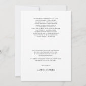 Foto begrafenis kalligrafie script dank u kaarten (Achterkant)