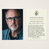 Foto Begrafenis Memorial Katholieke Gebed Kaart (Voorkant /achterkant)