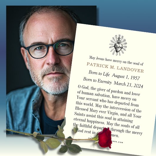 Foto Begrafenis Memorial Katholieke Gebed Kaart