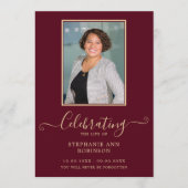 Foto begrafenis Orde van Dienst Bourgondië Goud Programmakaart (Voorkant)