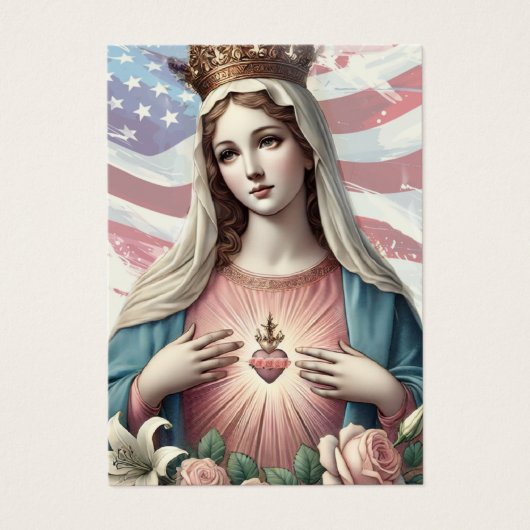 Foto begrafenis sympathie Amerikaanse vlag Visitekaartje (Voorkant)