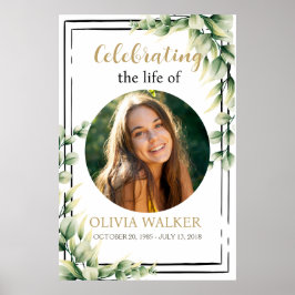 Foto Begrafenisbord Poster