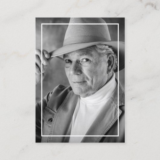 Foto Begrafenisgebed Kaart Contactkaartje (Voorkant)