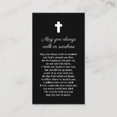 Foto Begrafenisgebed Kaart Visitekaartje (Achterkant)