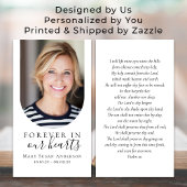 Foto Begrafenisgebed Kaart voor altijd in ons hart