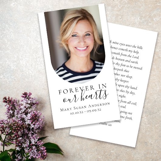 Foto Begrafenisgebed Kaart voor altijd in ons hart