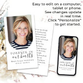 Foto Begrafenisgebed Kaart voor altijd in ons hart