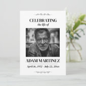 Foto begrafenisviering van het herdenkingsmonument kaart (Staand voorkant)