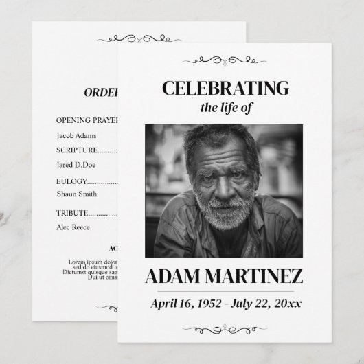 Foto begrafenisviering van het herdenkingsmonument kaart (Voorkant / Achterkant)