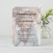 Foto Begrafenisviering van het leven Kaart (Staand voorkant)