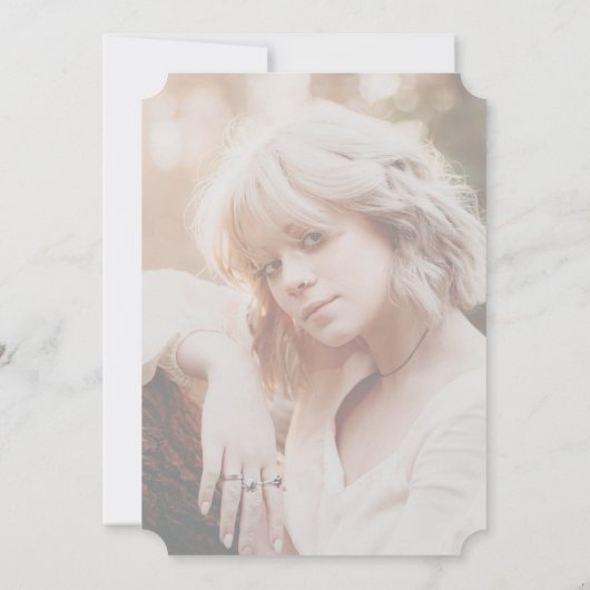 Foto Begrafenisviering van het leven Kaart (Achterkant)