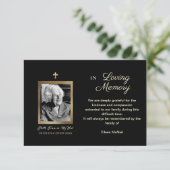 Foto Bereavement Dank je na de begrafenis Kaart (Staand voorkant)