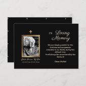 Foto Bereavement Dank je na de begrafenis Kaart (Voorkant / Achterkant)