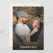 Foto bericht Papa Dochter Fathers Day Kaart toevoe (Voorkant)
