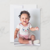 Foto Berry Eerste Verjaardag 1e Strawberry Arch Bedankkaart (Achterkant)