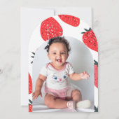 Foto Berry Eerste Verjaardag 1e Strawberry Arch Kaart (Achterkant)