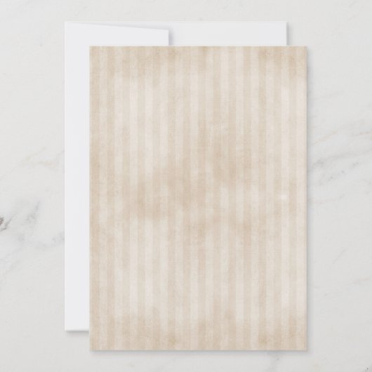 Foto Berry Wreath and Stripes | Beige Save The Date (Achterkant)