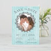 Foto Berry Wreath and Stripes | BLAUWGROEN Save The Date (Staand voorkant)