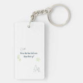 Foto Best Bonus Pap Ever Fathers Day Birthday Sleutelhanger (achterkant)